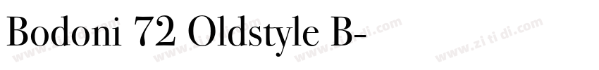Bodoni 72 Oldstyle B字体转换